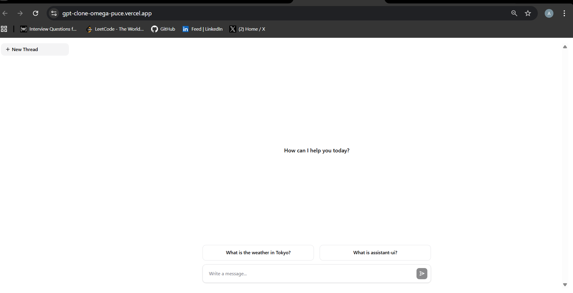 GPT Clone Web Application